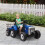 Homcom HOMCOM Ride On Tractor with Detachable Trailer, Remote Control, Music - Blue 1