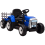 Homcom HOMCOM Ride On Tractor with Detachable Trailer, Remote Control, Music - Blue 9