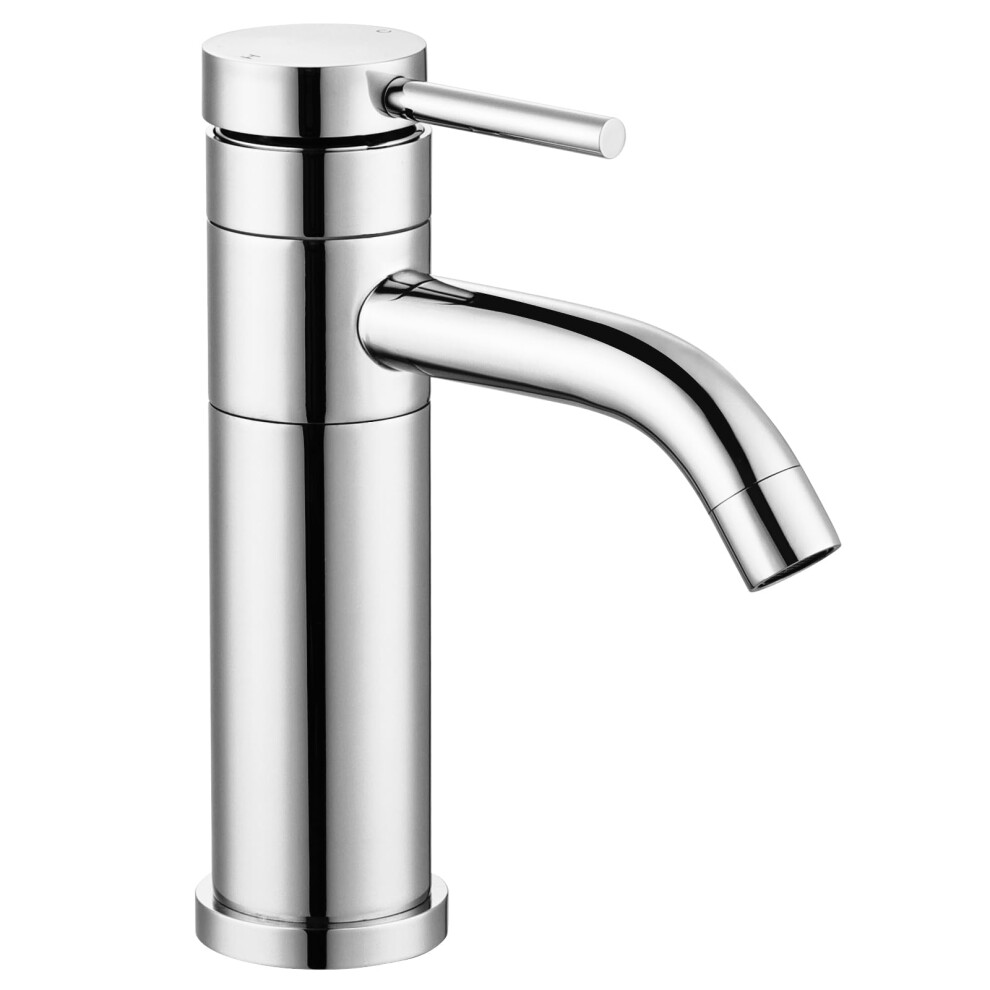 Bathroom Sink Taps With Swivel Spout, Basin Mixer Tap Monobloc Single Lever Hot And Cold Bathroom Mixer Taps, Chrome Basin Taps Faucet 616054976415