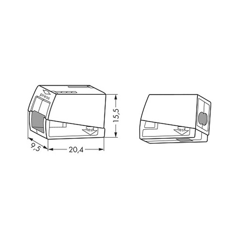 Wago Serie 224 - 2*2, 5mm (100 Stück) 1