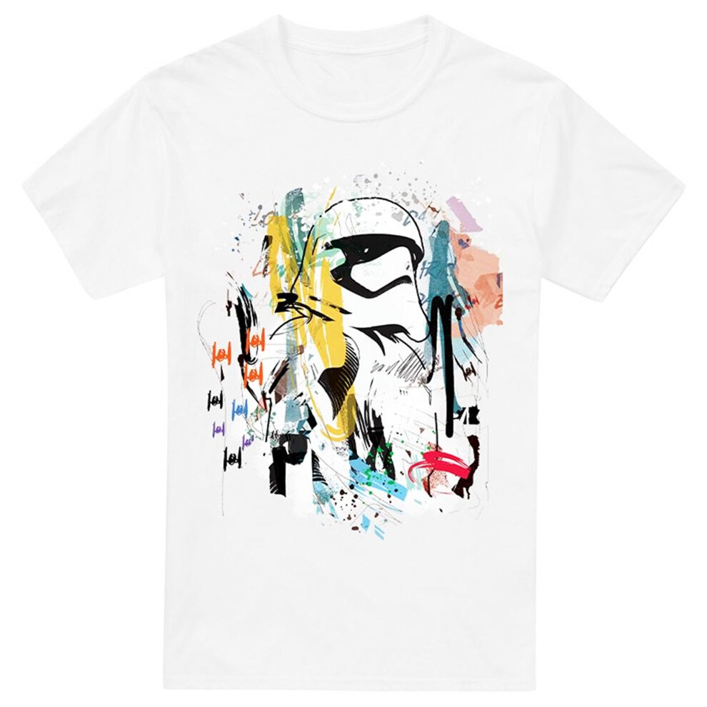 (XXL, White) Star Wars Mens Stormtrooper Abstract T-Shirt