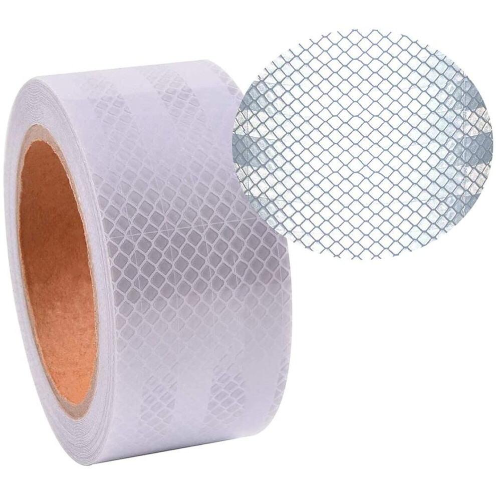 Reflective Tape, 10M*5Cm Waterproof Reflective Tape, Self-Adhesive Safety Tape For Car Truck Motorcycle Boat Trailer Camper Balance Baby Strollers 682141866044