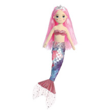 Aurora, 33349, Sea Sparkles Star Mermaid, 18In, Soft Toy, Pink - Plush Soft Toy