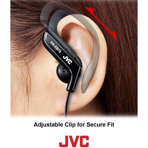 JVC JVC HA-EB75B Ακουστικά Σπορ με Κλιπ (Μαύρο) 1