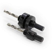 KATSU Hole Saw Arbor Core Bit Arbor Holder Adaptor 2PCs to Fit Sizes 16mm to 152mm 122297