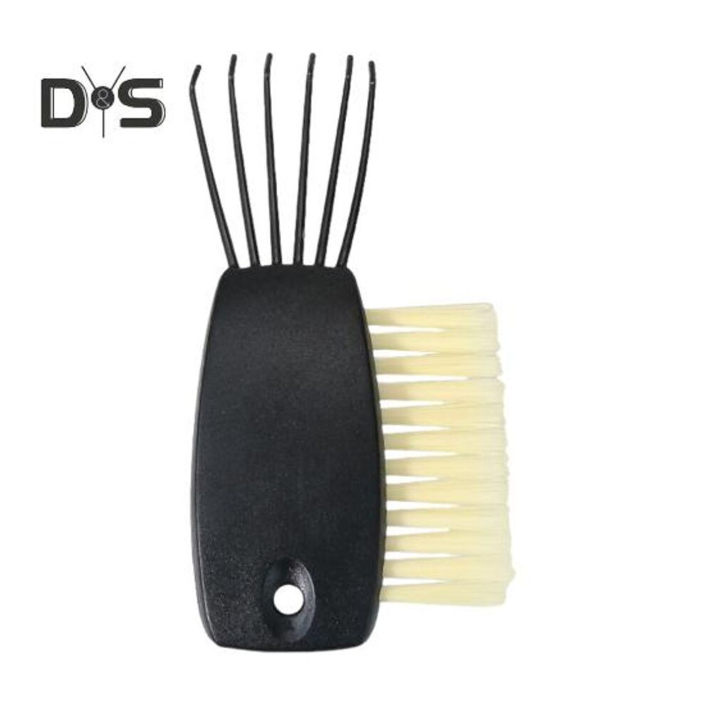 (black) Hair Brush Cleaner Remover Tool Double-sided Comb High-hardness Bristles Brush Two-in-one Cleaning Tool