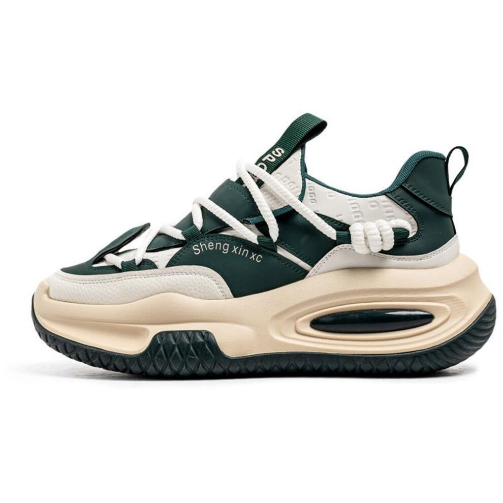 (green, 42) Men's Running Shoes Breathable Man Sports Sneakers Lace Up Comfort Casual Walking Shoes Athletic Training Footwear