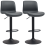 Homcom HOMCOM Barstools Set of 2, Dining Stools with Backrest and Footrest 9