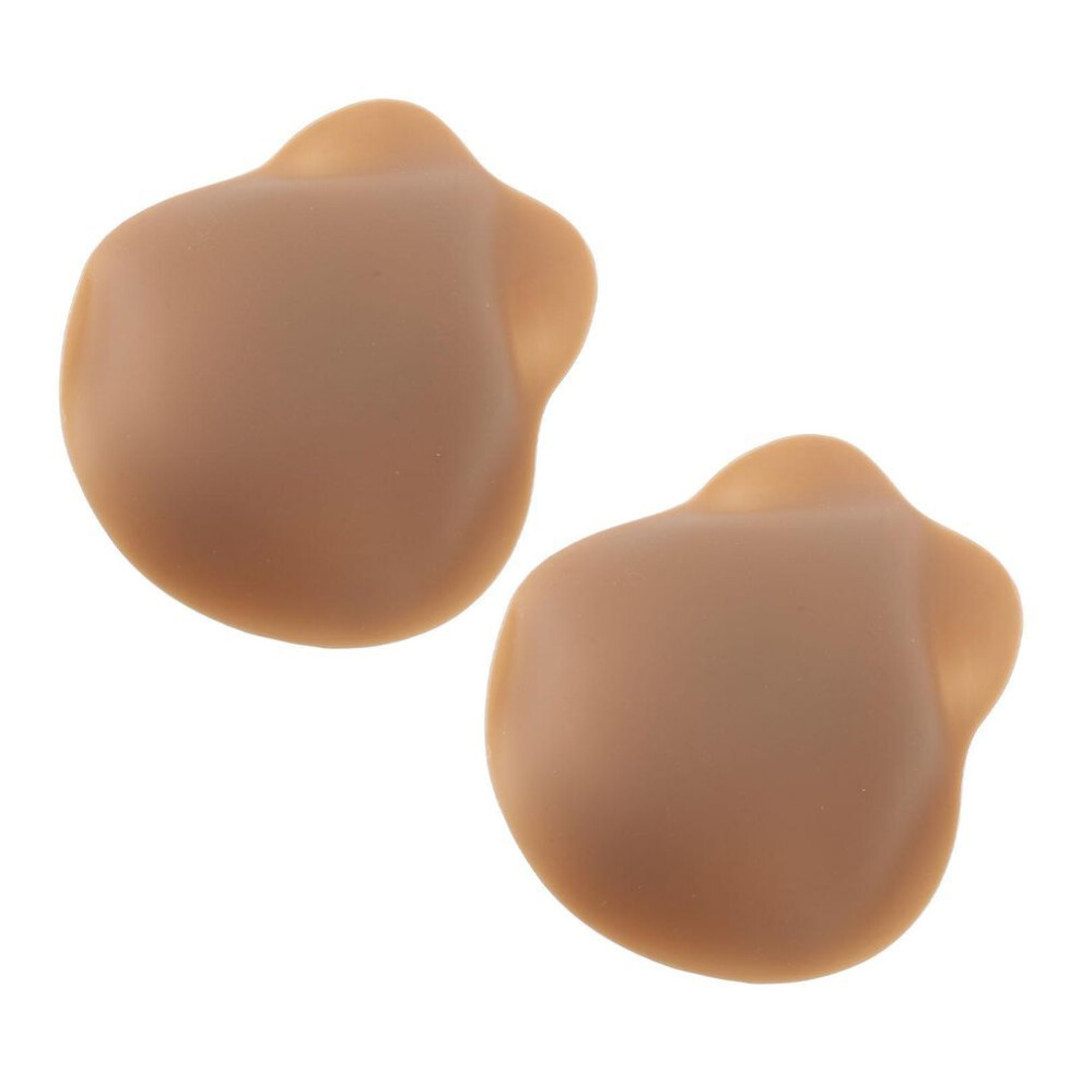 (dark coffee, M(for 4-6.5kg)) 1 Pair Rabbit Ear Shape Silicone Nipple Cover Portable Adhesive Nipple Patch For Women L 13cm