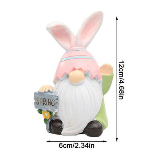 Garden Easter Decoration: Dwarf Bunny Doll, Home Table Valentine's Day Gift. 2