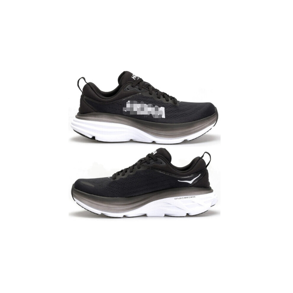 (Black & White, UK7/EU40.5) Womens Lightweight Running Shoes Athletic Trainers Sneakers Sport
