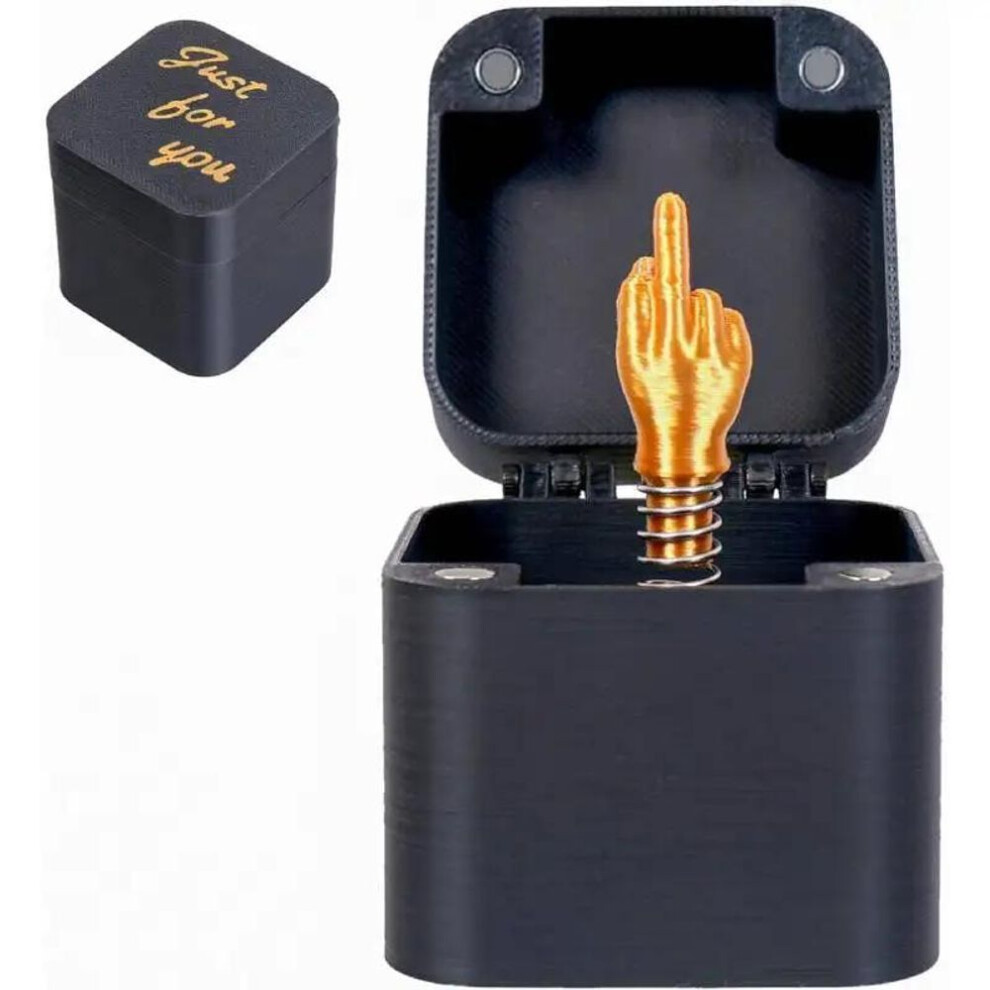Middle Finger in A Box, Gag Gifts Christmas, Funny Gifts, White Elephont Gifts for Adults, Joke Prank Gag Quirky Gifts for Men