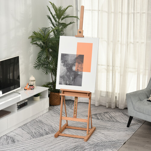 Vinsetto Vinsetto H-Frame Studio Easel Height Adjustable with Canvas Holder Pencil Case