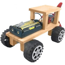 Wooden DIY Electric Wind Power Physical Science Experiment Toy Kid Children Physics Learning Science