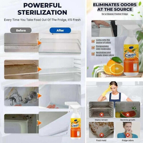 (2pcs) Powerful Kitchen Foam Cleaner, 2025 Upgraded Multi-purpose Bubble Cleaning Spray 2