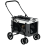 PawHut PawHut Foldable Pet Stroller w/ Detachable Carrier, Soft Padding - Grey 5