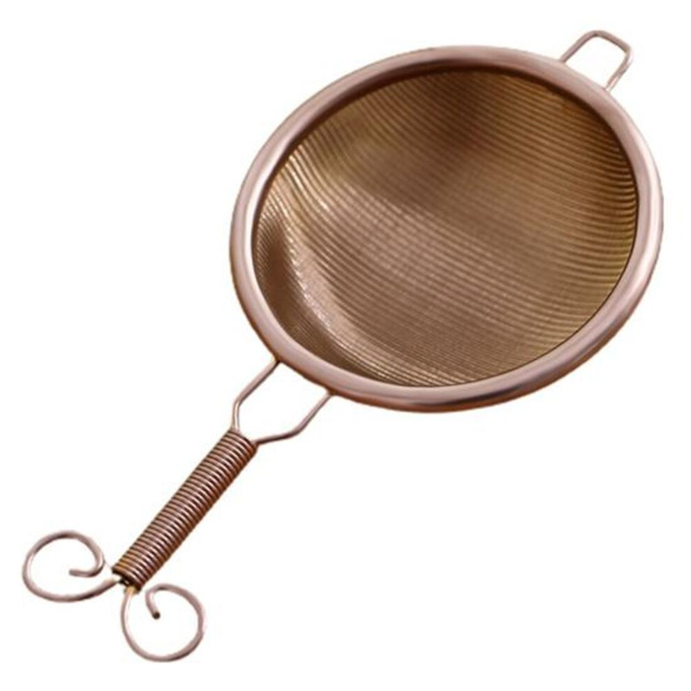 (rose gold) Heat Resistant Tea Strainer No Odor Anti-rust Japanese Style Tea Diffuser Household Supplies