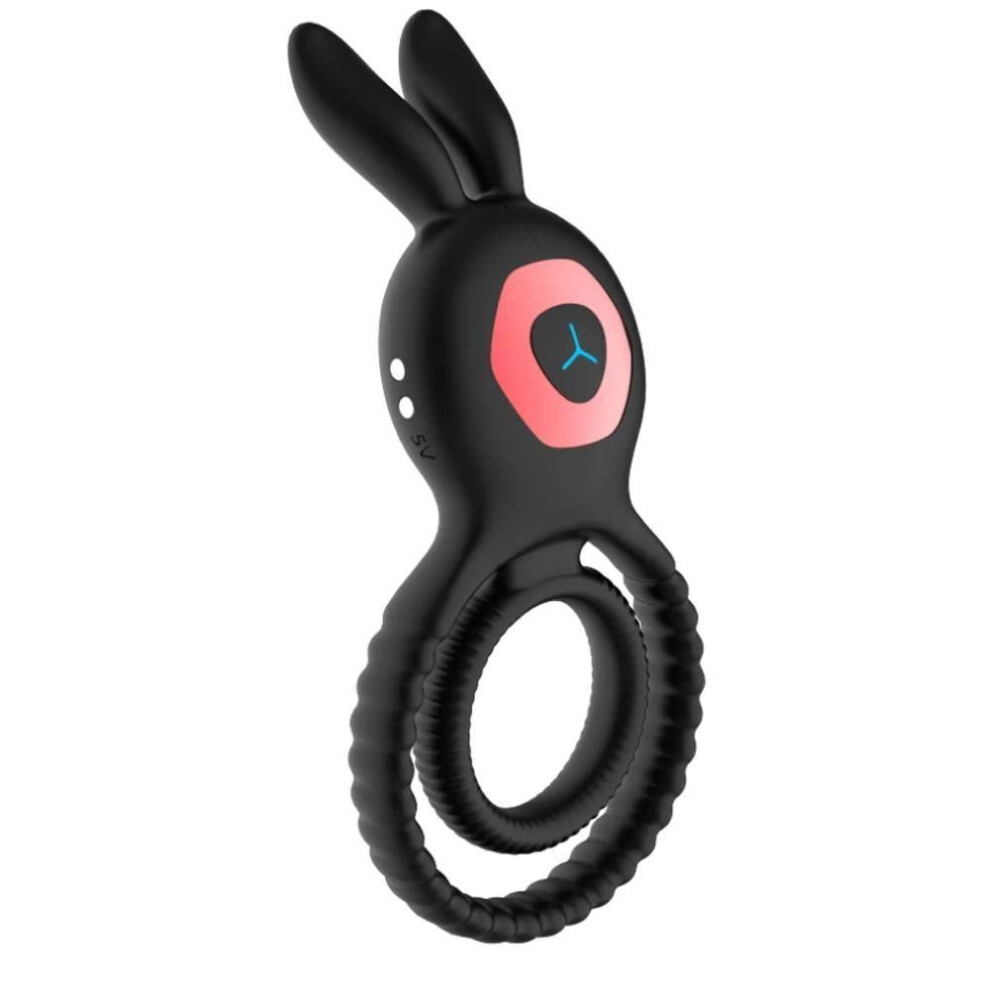 (black, no telecontrol) Men's Sex Toy Vibration Penis Ring Delayed Ejaculation Penis Ring Clitoris G-spot Stimulation Male Penis Massage Couple Toy