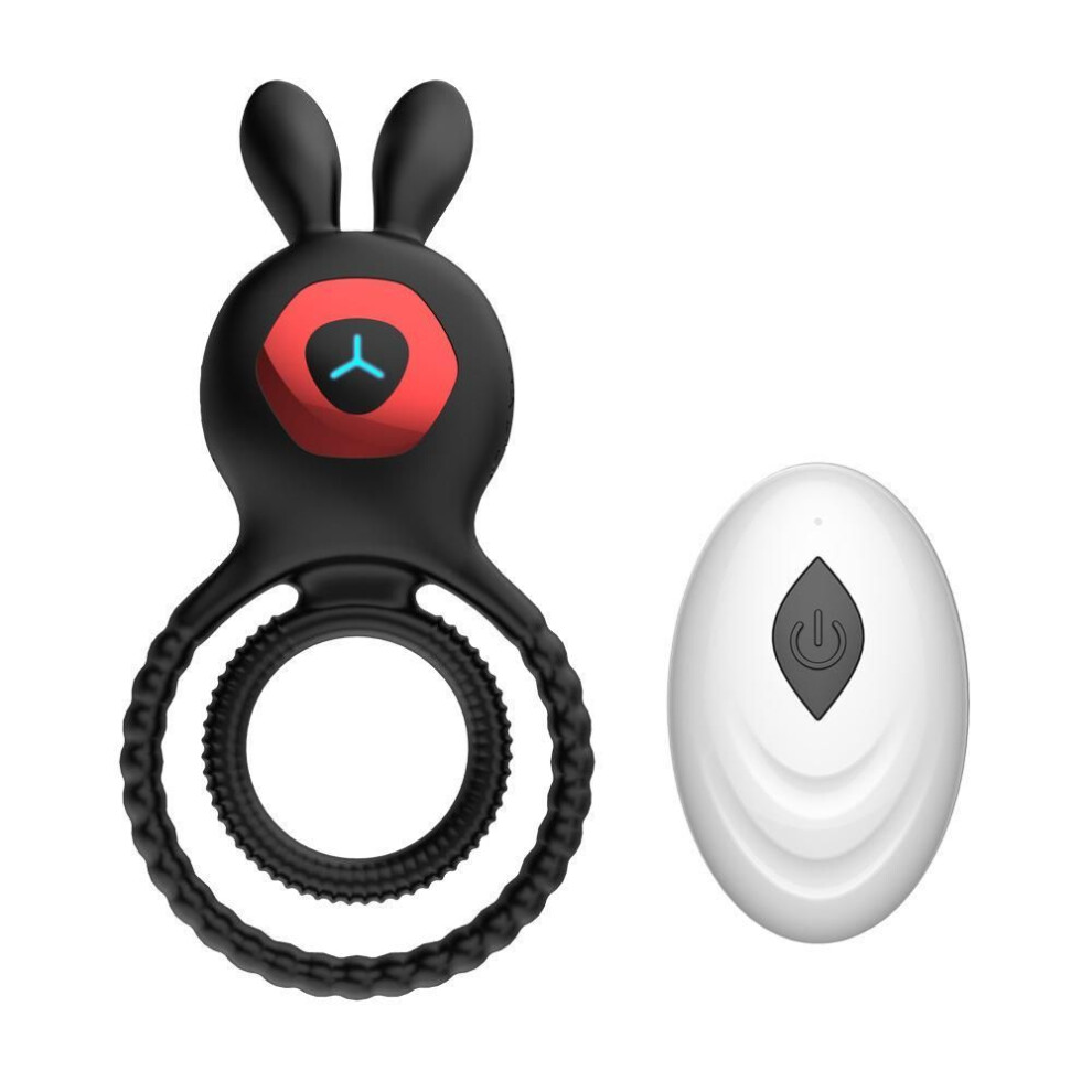 (black, telecontrol) Men's Sex Toy Vibration Penis Ring Delayed Ejaculation Penis Ring Clitoris G-spot Stimulation Male Penis Massage Couple Toy