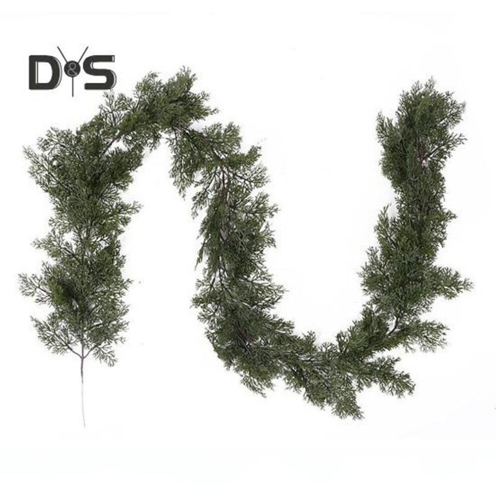 (as the picture, D) Artificial Pine Needle Garland 78.74 Inch Realistic Fake Pine Leaves Branches Christmas Simulated Greenery Garland For Thanksgiving Wedding Decor
