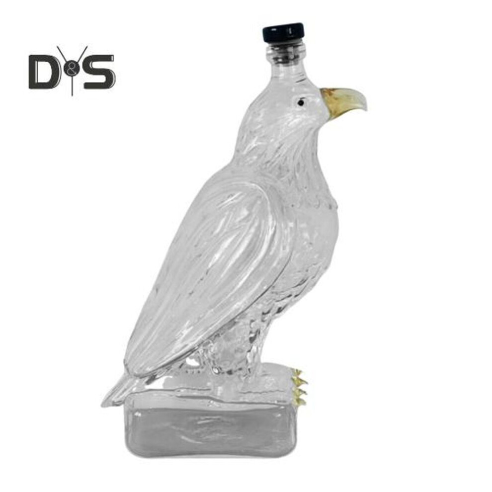 350ml Eagle Shaped Whiskey Decanter Bottle Eagle-themed Glass Wine Bottle Home Decor Housewarming Party Gift