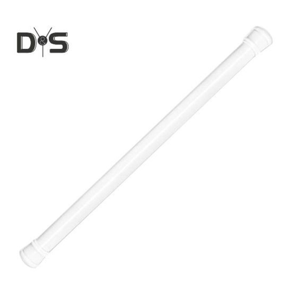 (white, 1pc) Curtain Rod with Anti-Slip Port Textured Design Easy Install Spring Rod for Curtains Shower Doors Great Load Bearing No Drilling Retractable Rod for