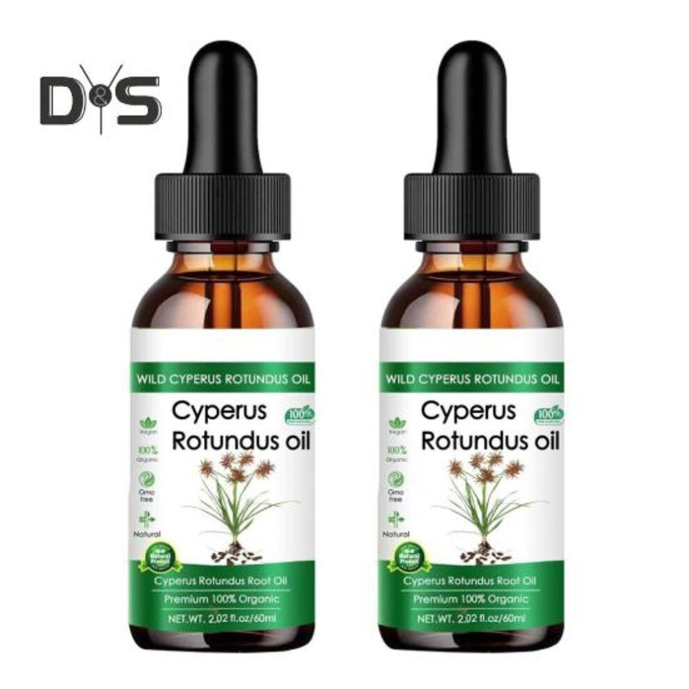 (as the picture, 2pcs) 1/2pcs 60ml Cyperus Rotundus Oil Men Women Hair Removal Care Oil Reducing Body Hair Growth Skin Moisturizer Natural Plants Nourishing Skin Protection