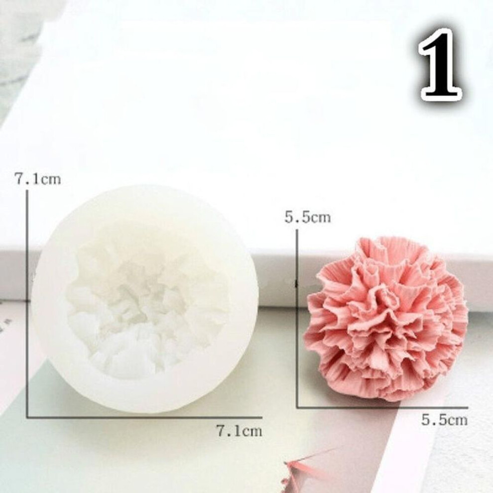 (style 1) Silicone Mold Handmade Flower Shape Soap Candle Molds Chocolate Cake Decorating Moulds Handmde Tools