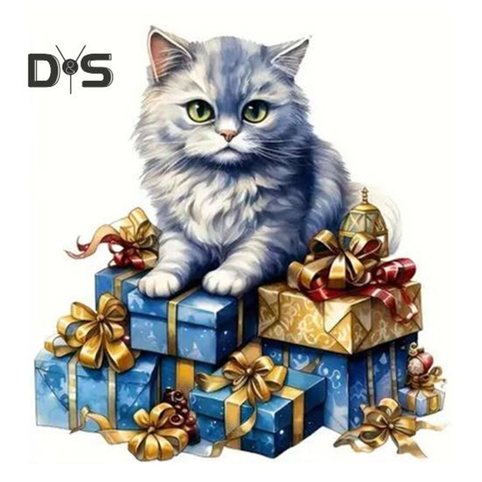 Acrylic Cat Pendant Xmas Tree Hanging Ornament With Lanyard Easy To Hang Adorable Kitty Hanging Pendant Handbag Charm