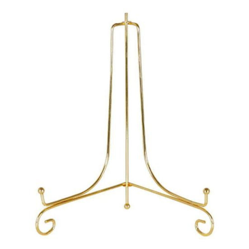 (17cm) Plate Display Stand Gold Iron Picture Frame Holder Small Folding Easel Photo Display Stand for Photo Pictures Plate And Artwork