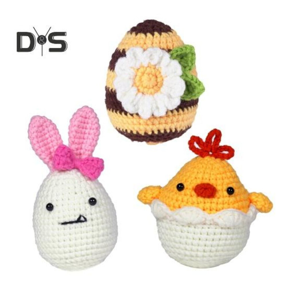 Adults Kids Crochet Kit Diy Animal Crochet Set Rabbit Chicken Egg Crochet Doll Making Kit With Detailed Tutorials For Beginners