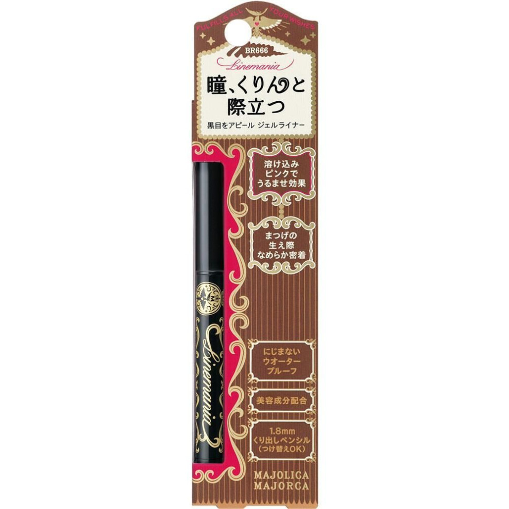 Shiseido Majolica Majorca Line Mania 0.1g Eye Makeup Eyeliner Turn The Cartridge In The Direction Of The Arrow To Set It In Place. To Remove The Cartr