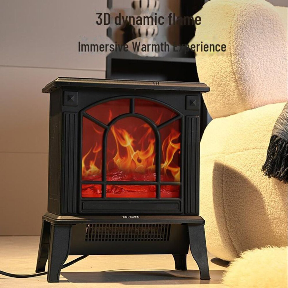 Portable Energy-efficient Fireplace Heater With 3D Flame Simulation For Fast Heating In Home Or Office