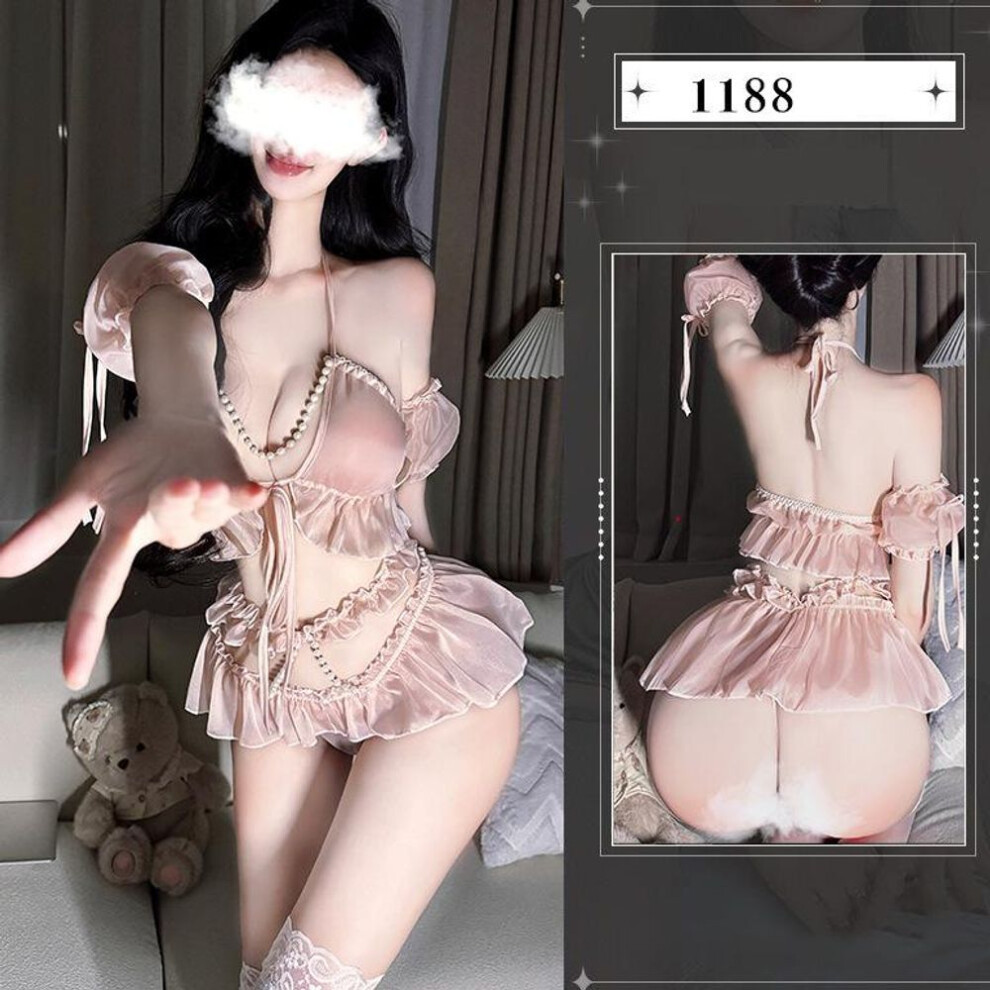 Tenderness Sniper Perspective Chest Seduction Princess Split Pajama Fun Sexy Naked Buttocks