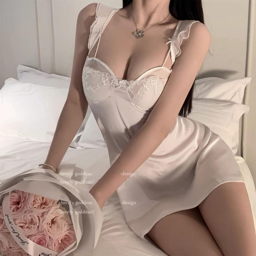 Yi Erotic Underwear Sexy Lace Suspender Skirt Pure Desire Wind Temptation Uniform Small Chest Pajamas Women's Suit N