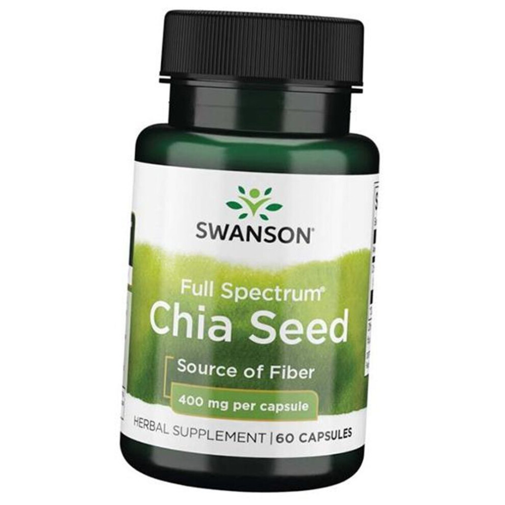 Экстракт семян чиа, Full Spectrum Chia Seed 400, Swanson  60капс (71280065)