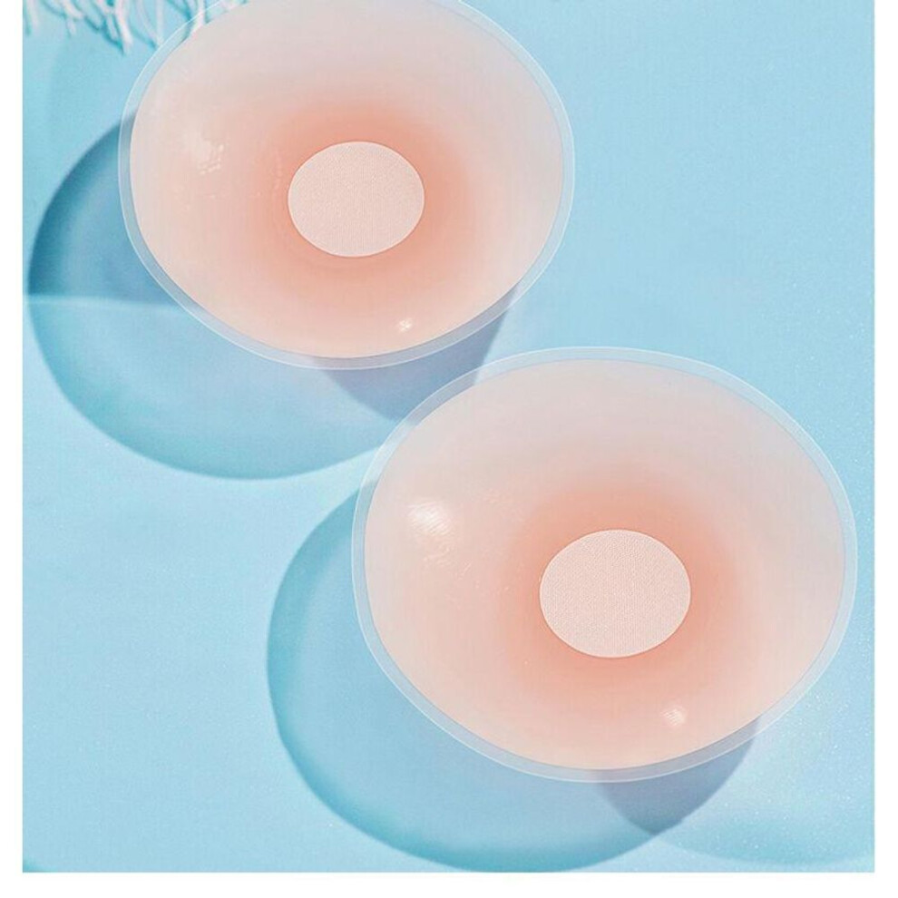 (as the picture, round, 1 pair) Silicone Nipple Covers For Women, Seamless Anti-bump Design For Pajamas & Summer Wedding Dresses, Ideal For Small Chests.