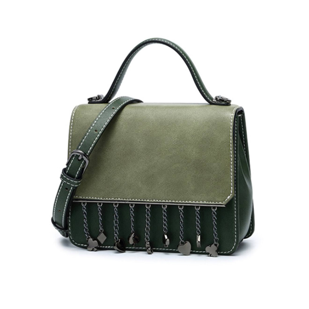 Sac à main en cuir Pu pour femme, sac Hobo pour dames, sacoche à bandoulière vert armée