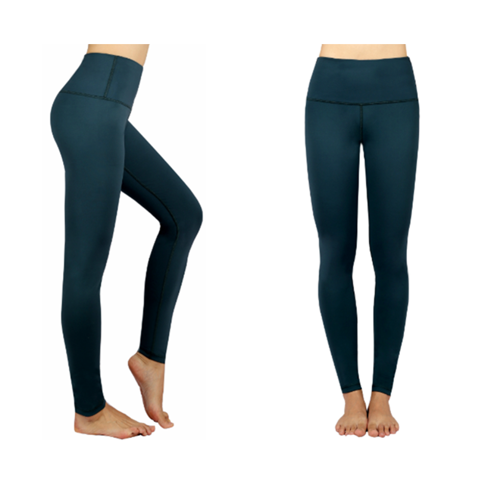 Pantalon de course Capris Power Flex pour femme, legging d'entraînement, vert S