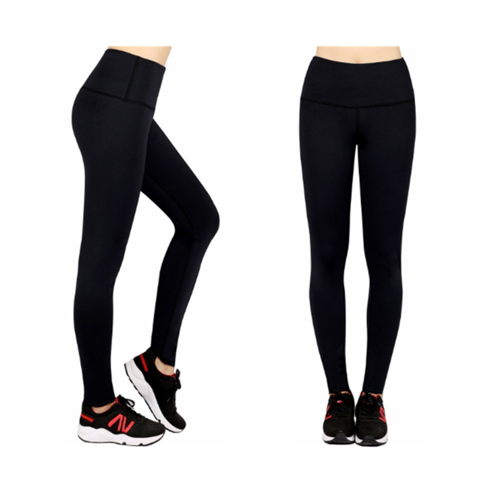 Pantalon de course Power Flex pour femme, legging d'entraînement, noir, M