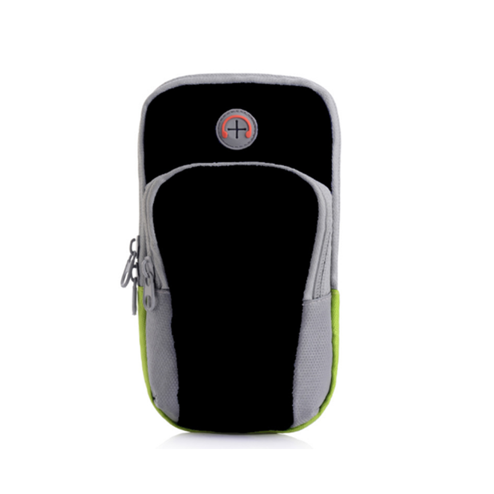 Brassard d'entraînement, marche, course à pied, pochette, support avec trou pour écouteurs, conception pour téléphone portable, noir