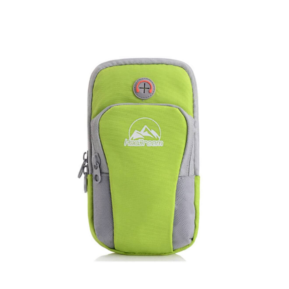 Brassard d'entraînement, marche, course à pied, pochette, support avec trou pour écouteurs, conception pour téléphone portable, vert