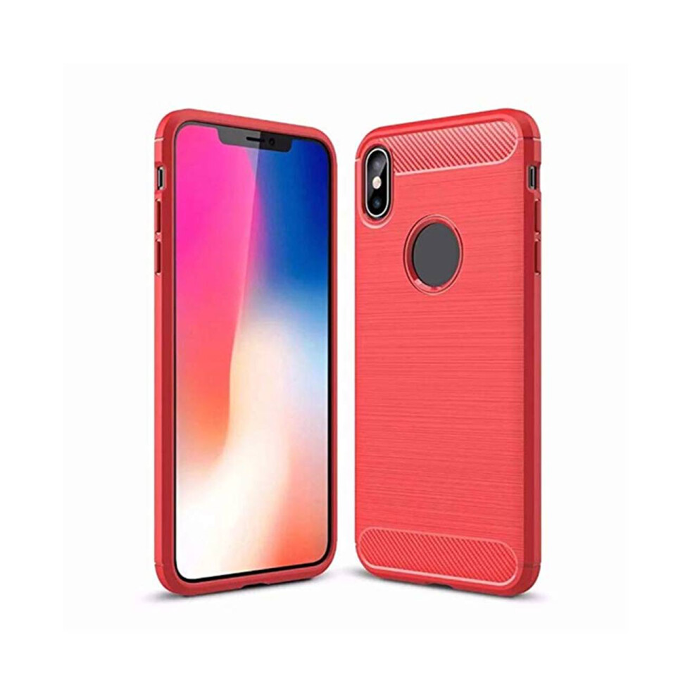 Compatible avec Apple Iphone, étui de protection antichoc robuste en silicone carbone mince pour Iphone Xs Max