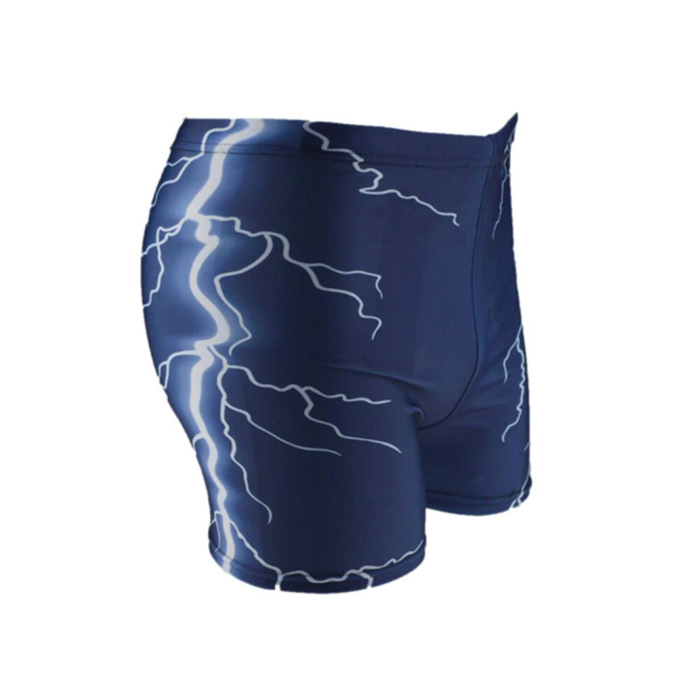 (NAVY, 2XL) Maillot de bain pour homme, boxer, slip, short, séchage rapide, imperméable, respirant, bleu marine Xl