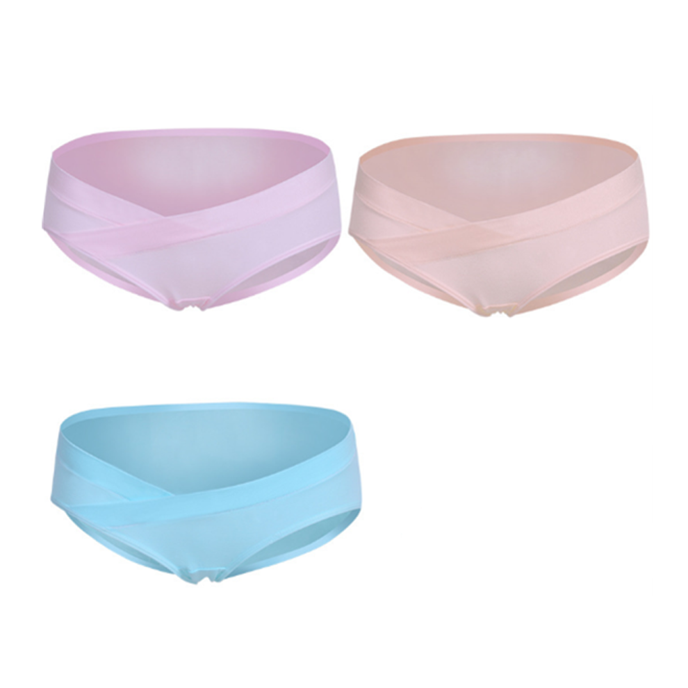 (L) (paquet de 3) sous-vêtements de grossesse, taille basse, culottes abdominales, shorts et sous-vêtements - 5 Xl