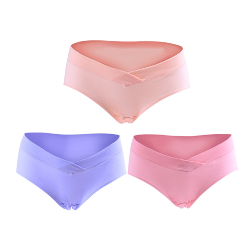 (2XL) (paquet de 3) sous-vêtements pour femmes enceintes, sous-vêtements taille basse, pantalon triangulaire en U, tête - 7 Xl