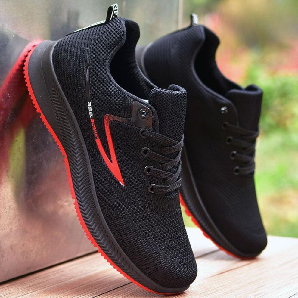 (red, 46) Non-slip Men's Shoes Waterproof Sneakers Soft Bottom Chef Shoes Casual Shoes