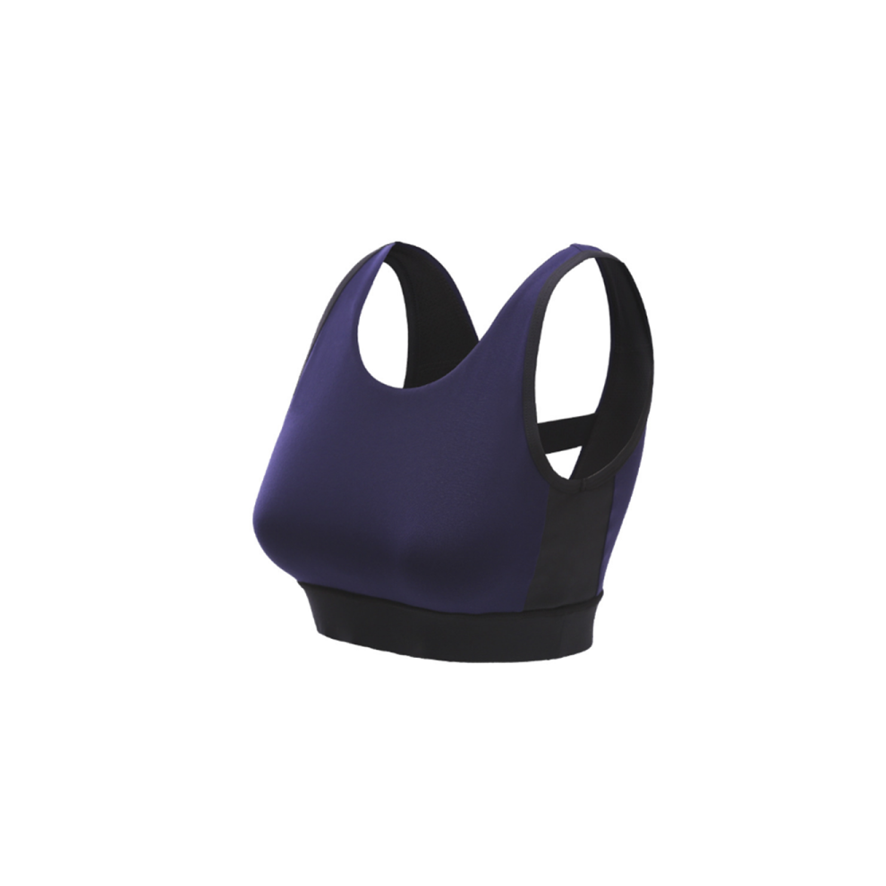 (XL) Soutien-gorge de sport réversible sexy - Soutien-gorge de yoga à impact moyen - Soutien-gorge de course à pied - Marine Xl