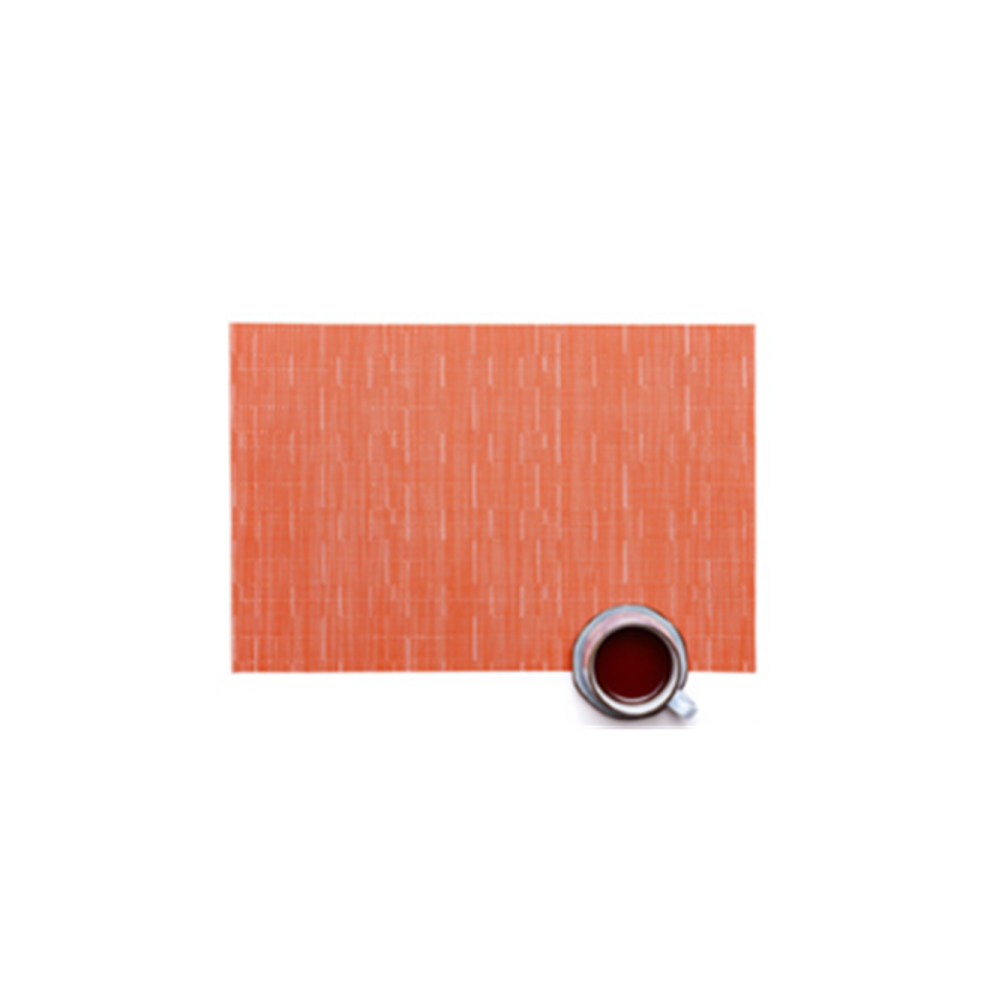 Le style créatif du coussin de dîner Teslin Coussin de table en PVC Orange