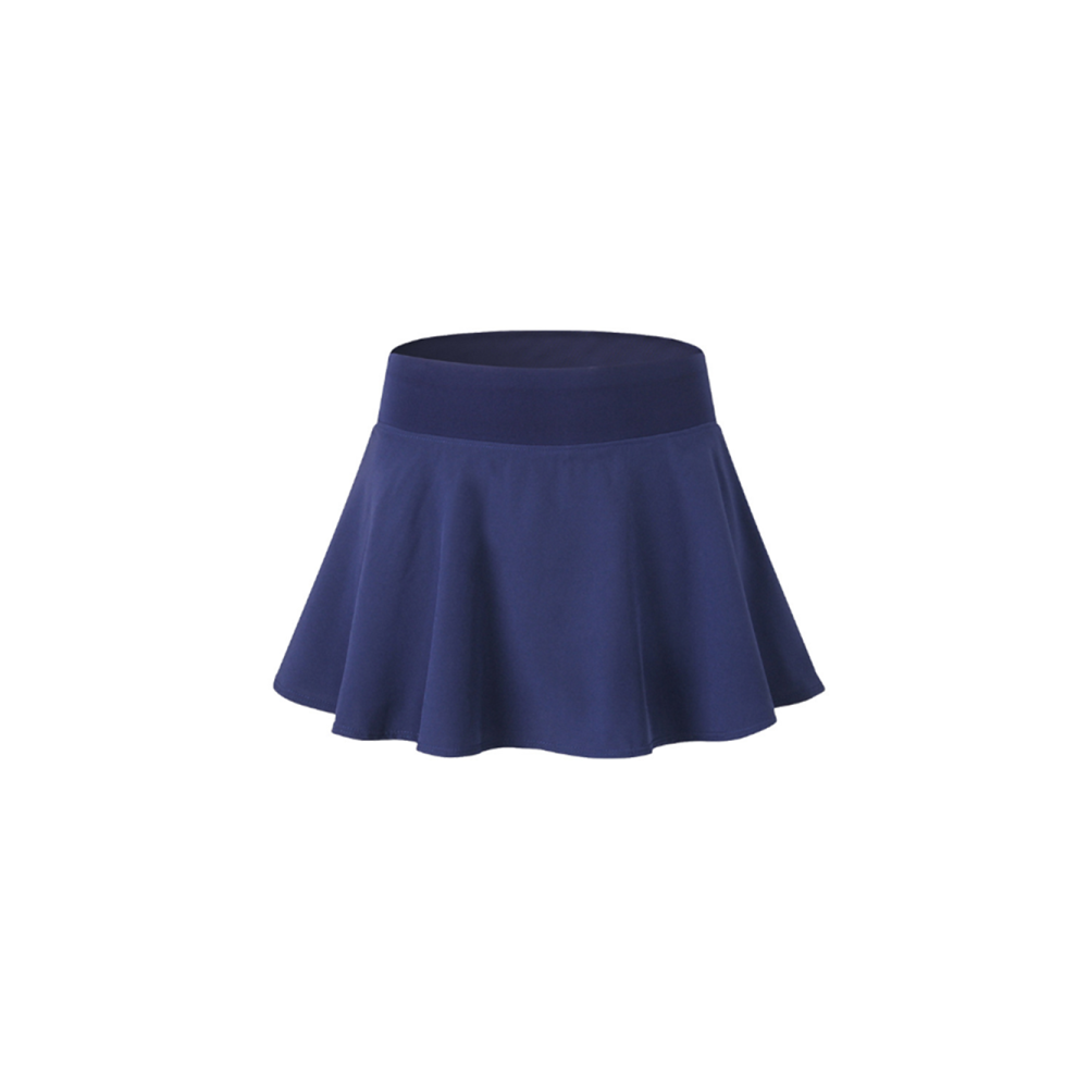 (M) Jupe de tennis plissée élastique à séchage rapide pour femme avec short de course - Bleu marine XXL